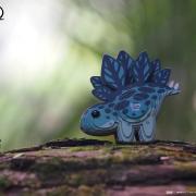 Mini-maquette Eugy Dinosaure Stégosaure 9.8 cm en Carton 3D