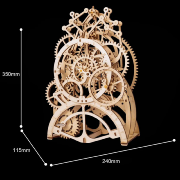 Maquette en bois Horloge mécanique Pendulum Clock 35 cm 166 pièces LK501 Rokr
